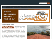 Tablet Screenshot of adventureoffroadtraining.com